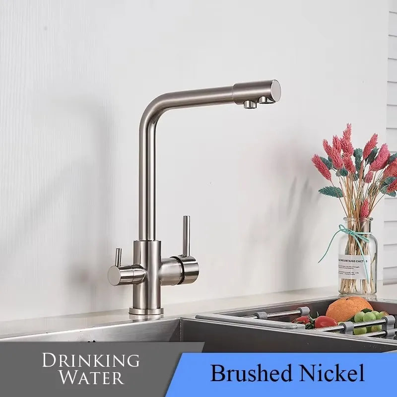 Zappo Gold Waterfall Faucet Roman Handheld Shower Deck