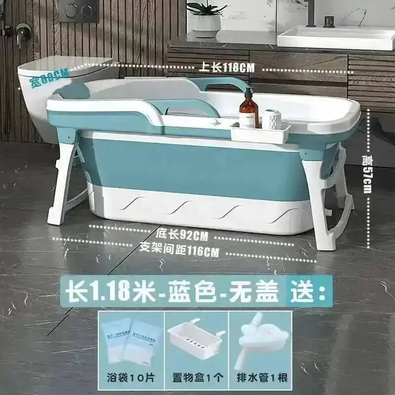 Tub Bathtubs Adult Folding Bathtub Foaming Simple Adult