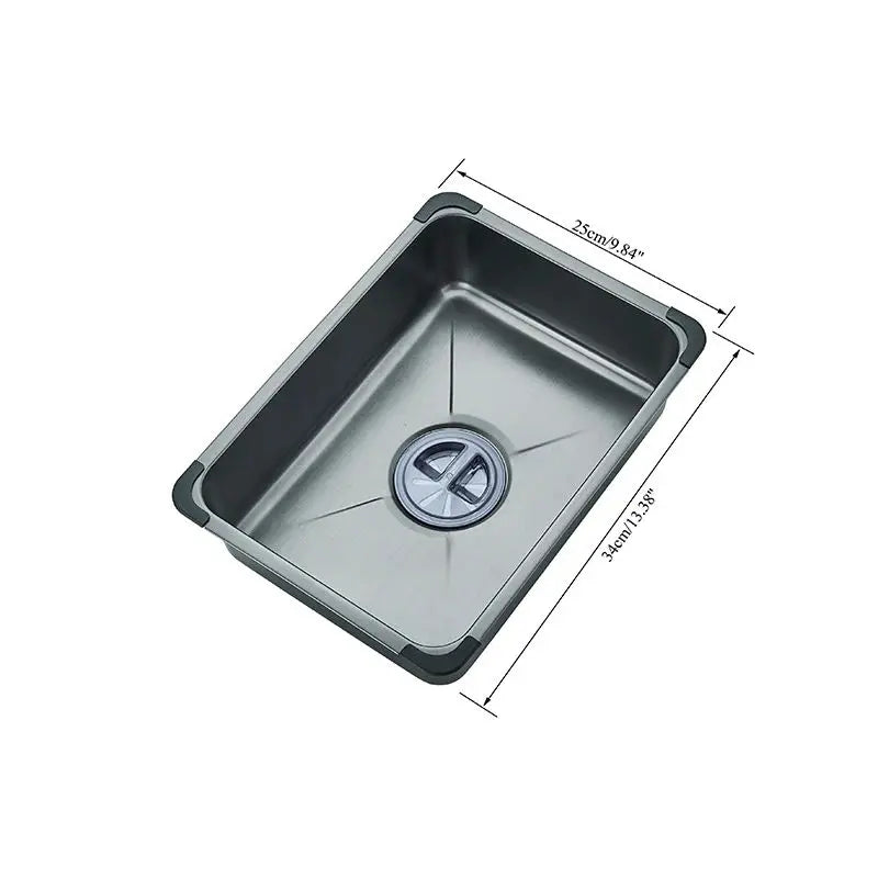 304 Stainless Steel Waterfall Sink Large Slot Integrated