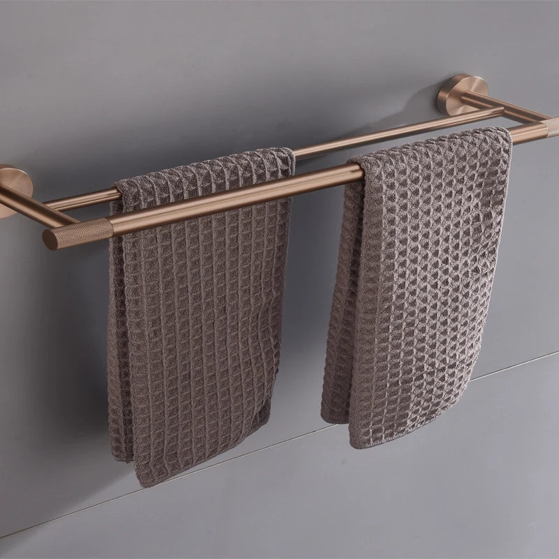 Brushed Rose Gold Toilet Brush Holder Toilet Paper