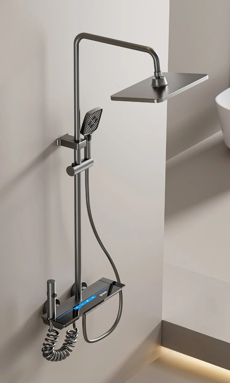 Four Ways Water Outlet Bathroom Shower System Intelligent
