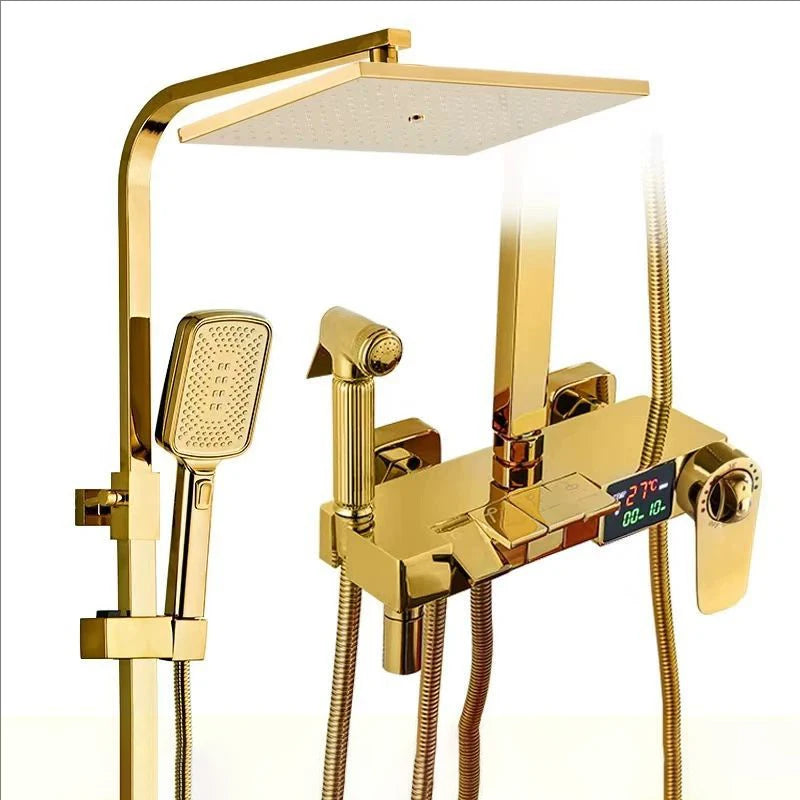 12 Inch Rainfall Shower System Bathroom Luxury Thermostatic