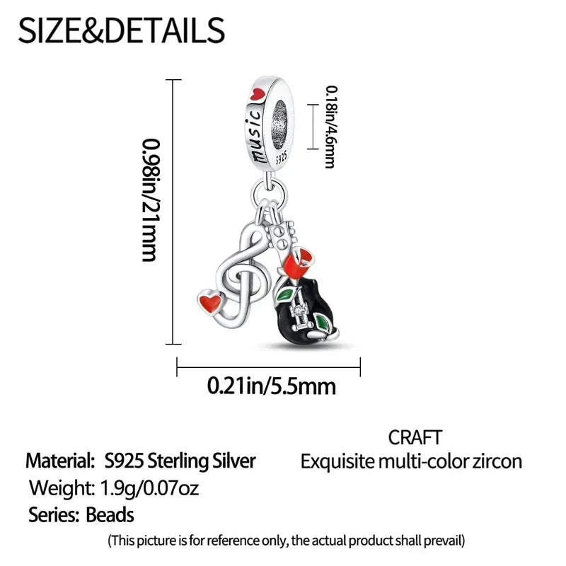 925 Sterling Silver Red Medicine Cabinet Pendant Charms