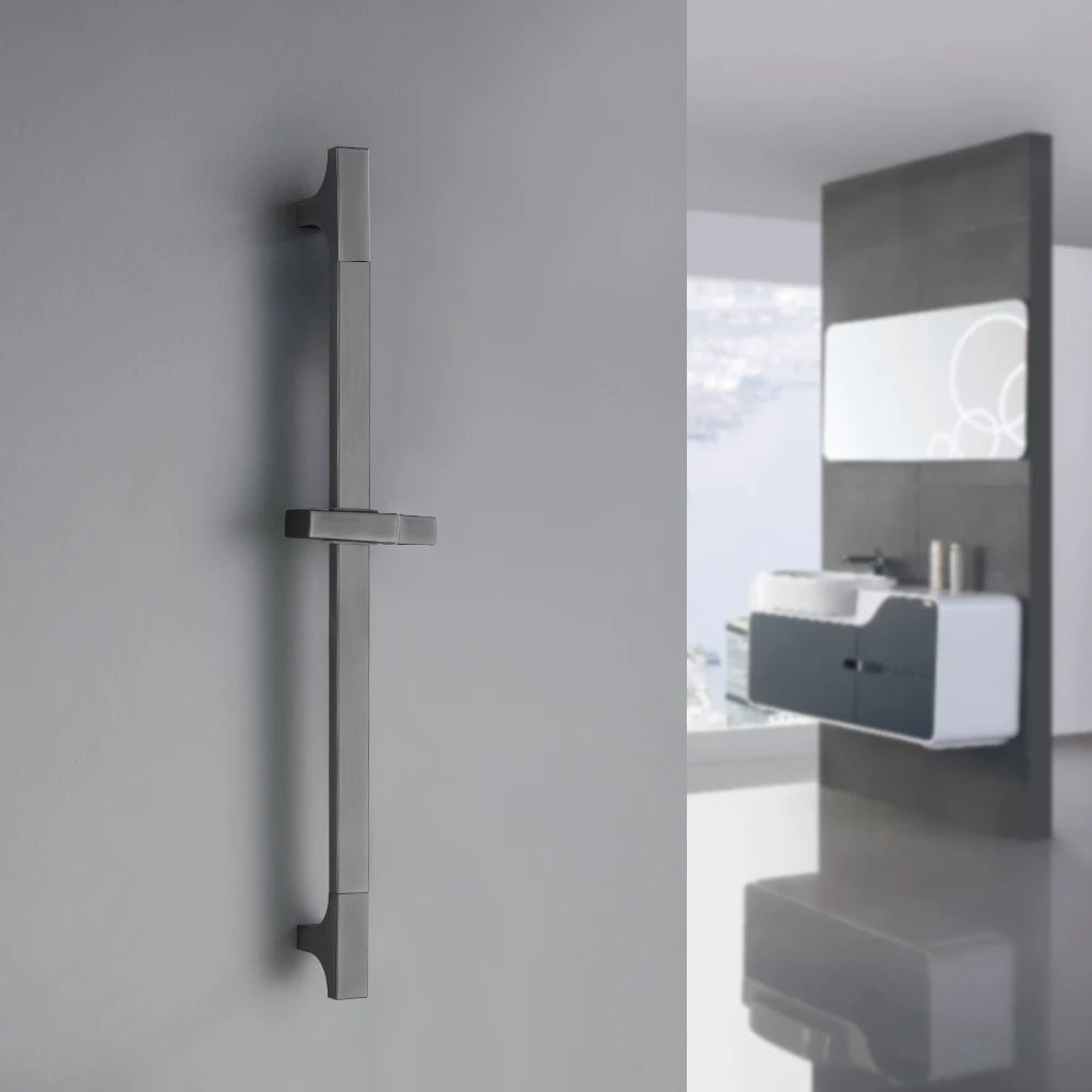 Wall Mounted Adjustable Slide Shower Bar Bathroom Shower