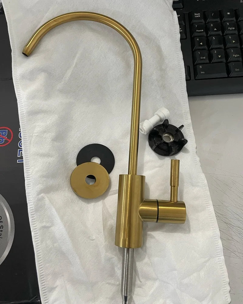 Kktnsg Water Purifier Faucet Brushed Gold Faucet Osmosis