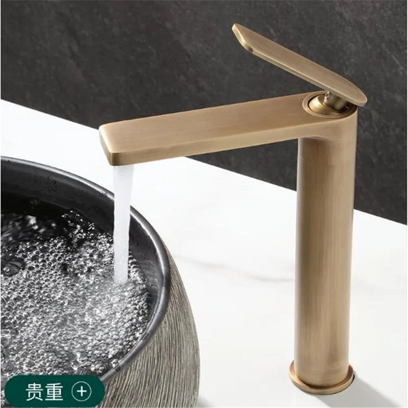 Basin Faucets Antique Bronze Bathroom Faucet & Cold