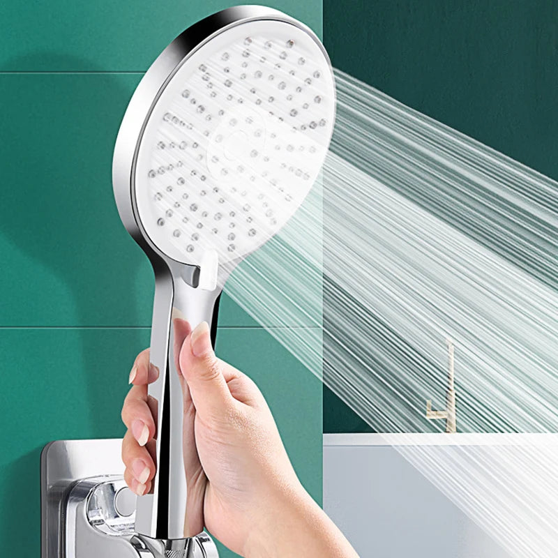 Pressurized 5-Speed Large Panel Powerful Water Shower Head