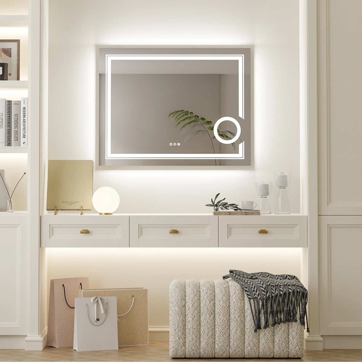 Wisfor Led Lighted Smart Bathroom Mirror 3x Lighted