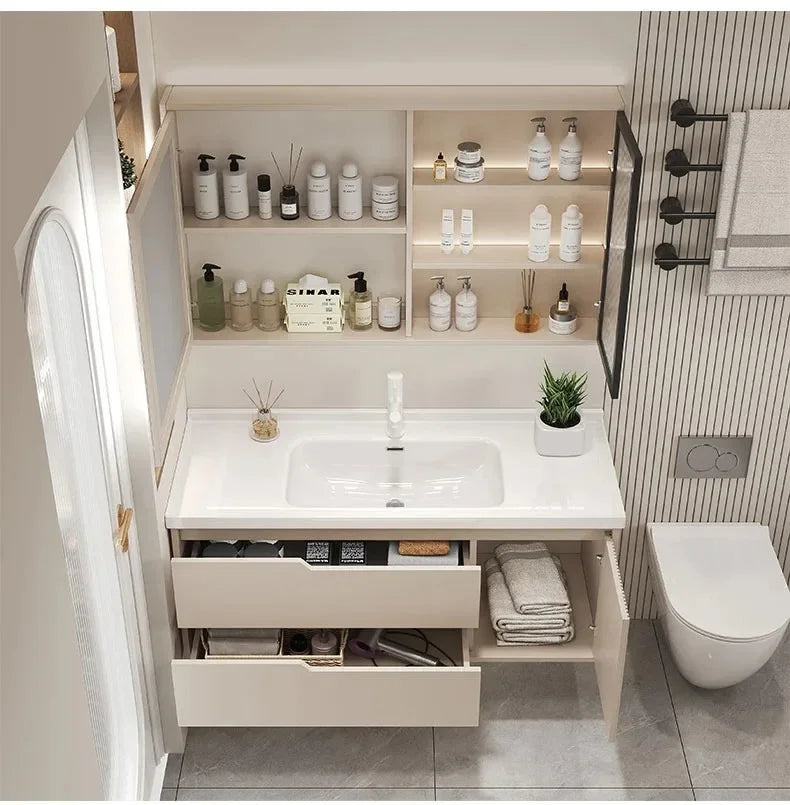Modern Basin Bathroom Cabinet Combination Sink Minimalist