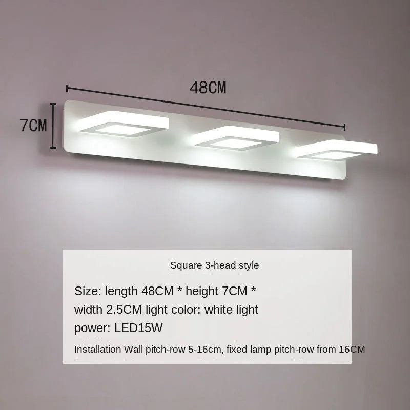 Bathroom Mirror Front Wall Sconce Lamp Led Cloakroom