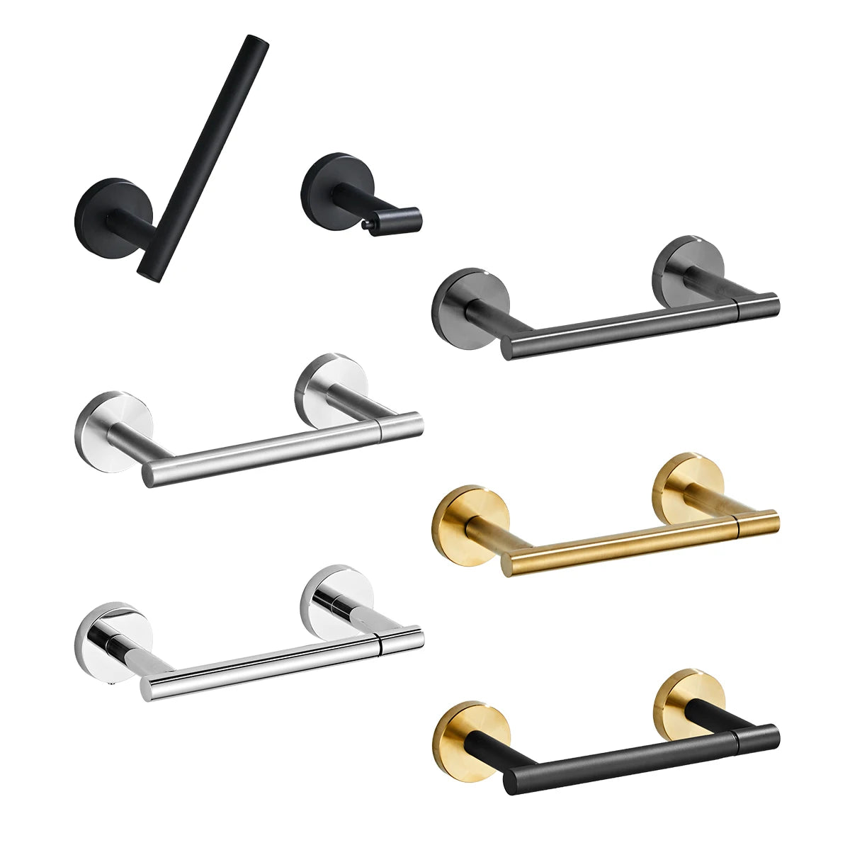 304 Stainless Steel Roll Paper Holder Rotatable Toilet