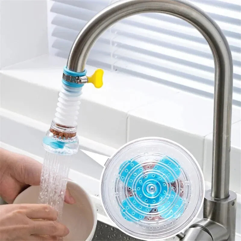 Anti-Splashing Faucet Can Rotate Extend Filter Universal Water