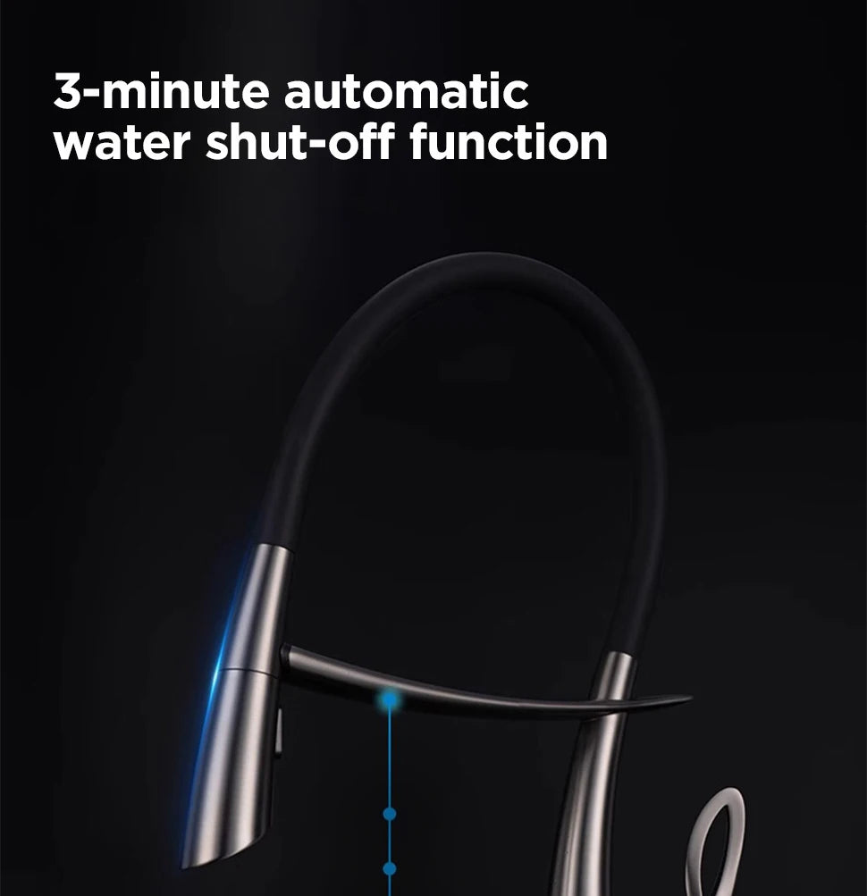 Pull Out Sensor Faucet Handle Digital Display Pull