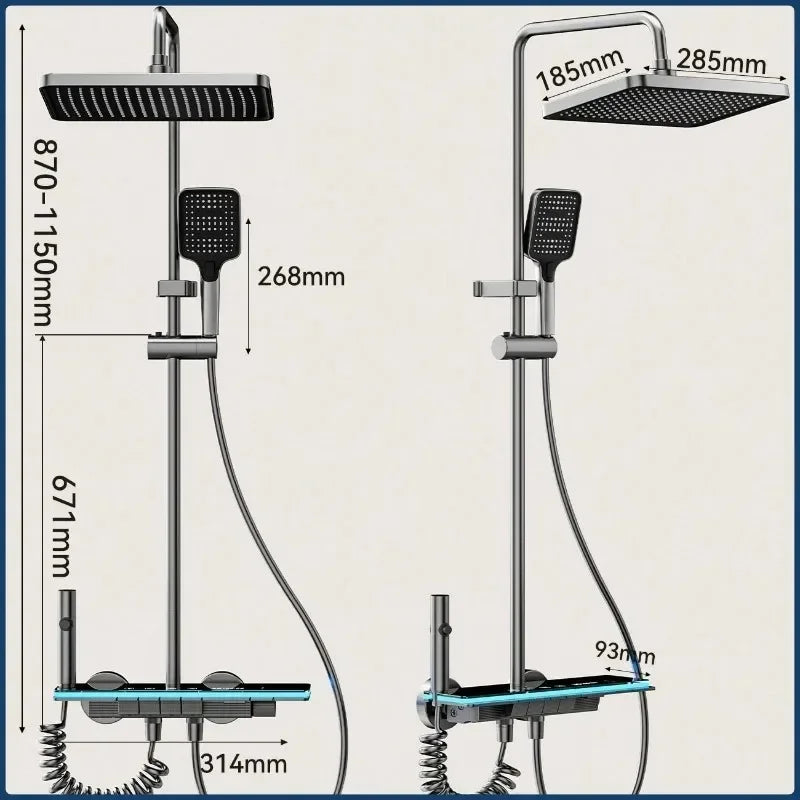 Grey Shower System Ambient Light - Intelligent Digital