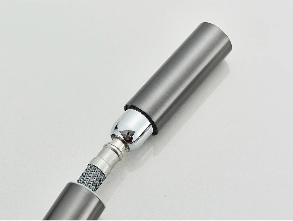 Brushed Gold Water Filter Faucet Dual Spout Pure