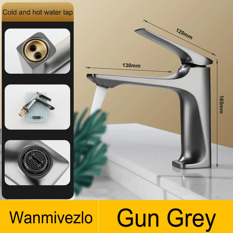 Wanmivezlo Modern Bathroom Sink Faucet Handle Deck Mounted
