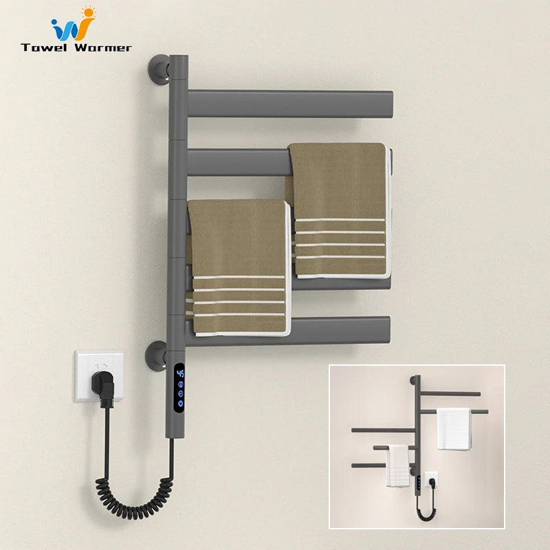 Bathroom Fast Dry Electric Towel Rack Smart Temperature