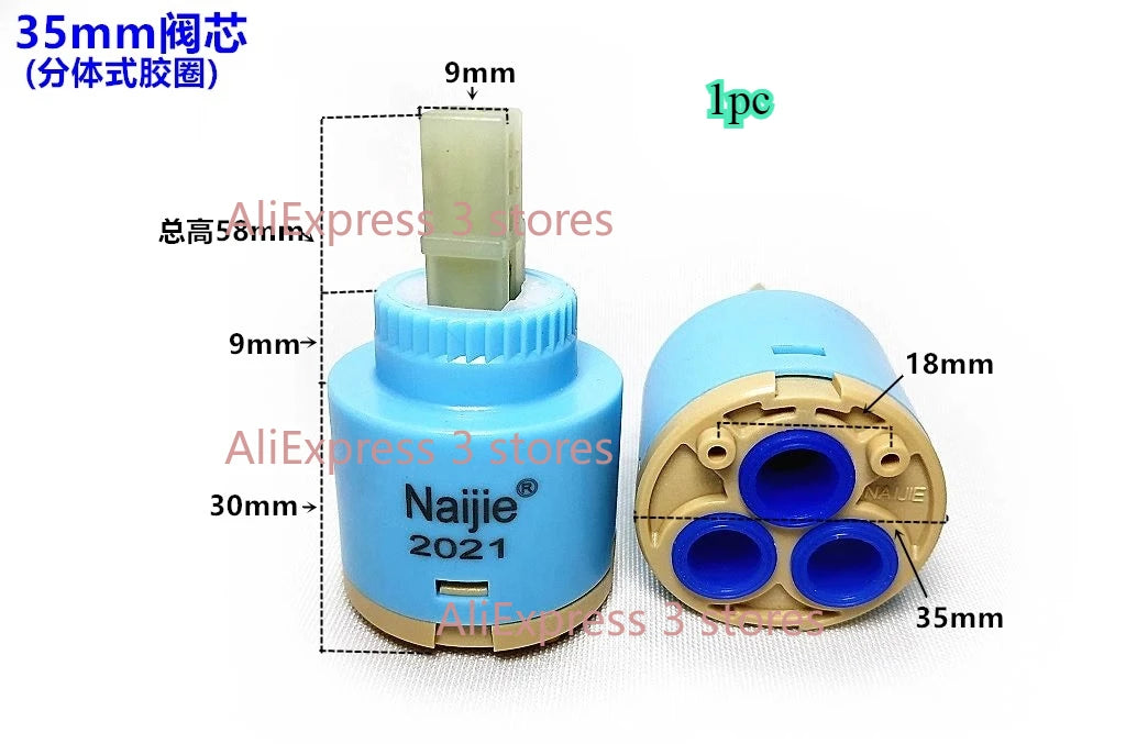 1pcs 28mm/35mm/40mm Water Mixer Tap Faucet Cartridge Ceramic