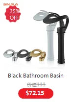 Bakala Black Cold Water Brass Switch Valve Bathtub