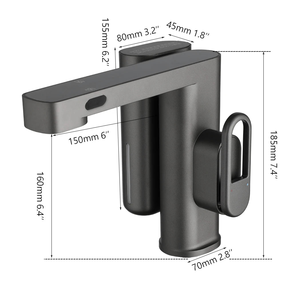Zappo Sensor Bathroom Faucet Automatic Sensor Smart Soap