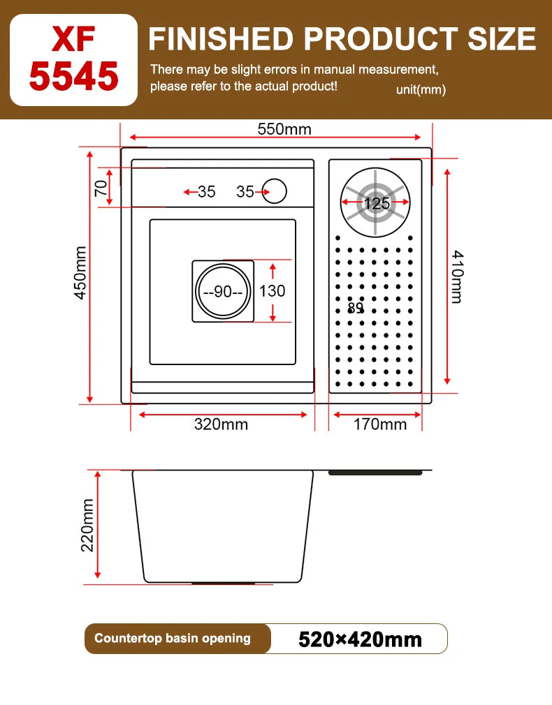 Cup Washer Hidden Sink Stainless Steel Sinks Coffee