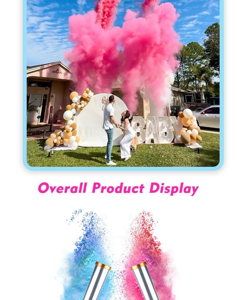 Tnt Gender Reveal Electric Cannon Confetti Color Smoke