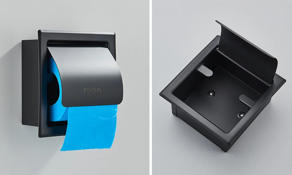 Rozin Waterproof Toilet Paper Holder Stainless Steel Wall