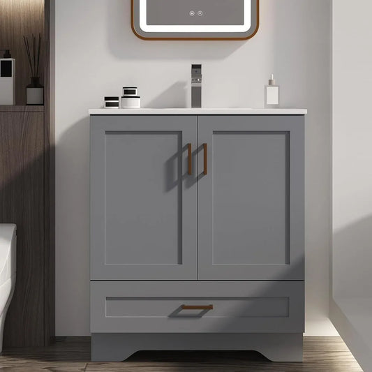 30 Inch Bathroom Vanity Sink Modern Grey Vanity