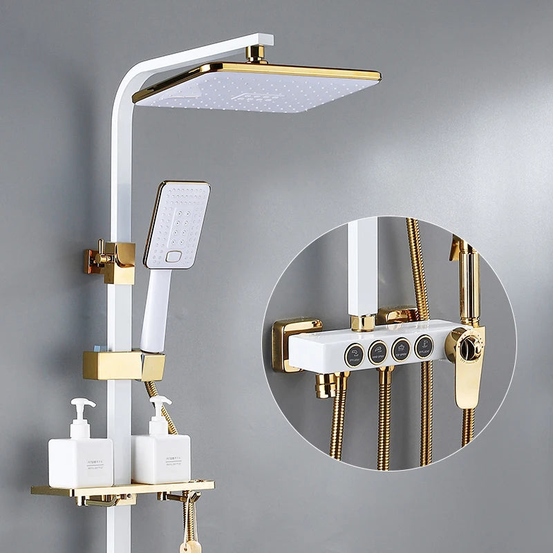 Chrome Digital Bathroom Shower System 10 Inch Stainless
