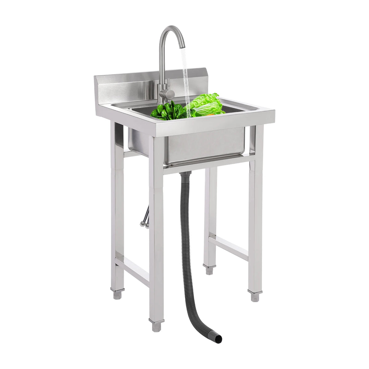 201 Stainless Steel Commercial Sink Floorstanding Commercial Sink