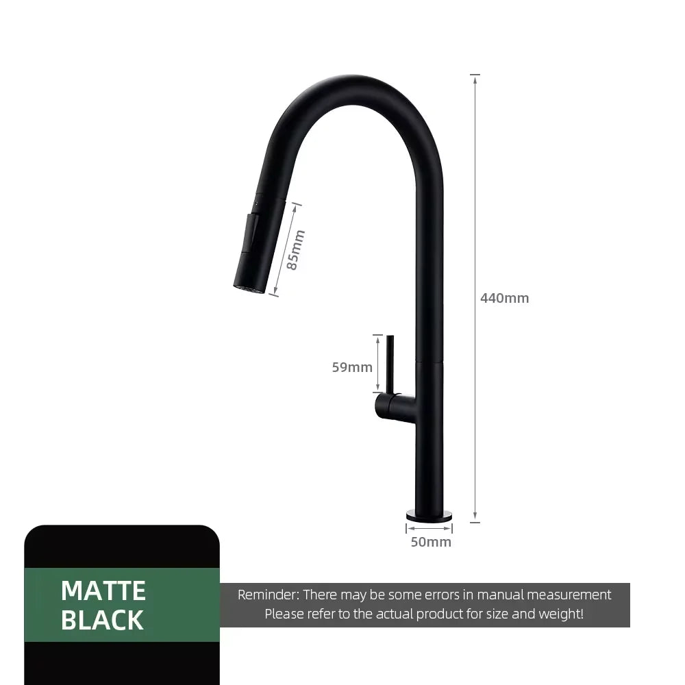 Gunmetal Faucet Pull Down Sprayer Handle Hole Pull
