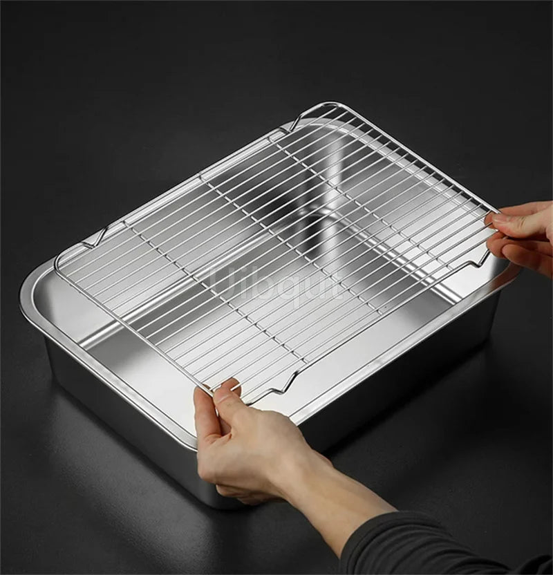 Deep Square Plate Basin Rack Pallet Stainless Steel