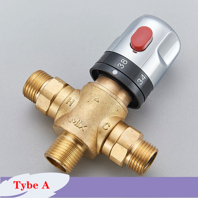 Brass Thermostatic Mixing Valve Constant Water Temperature Shower
