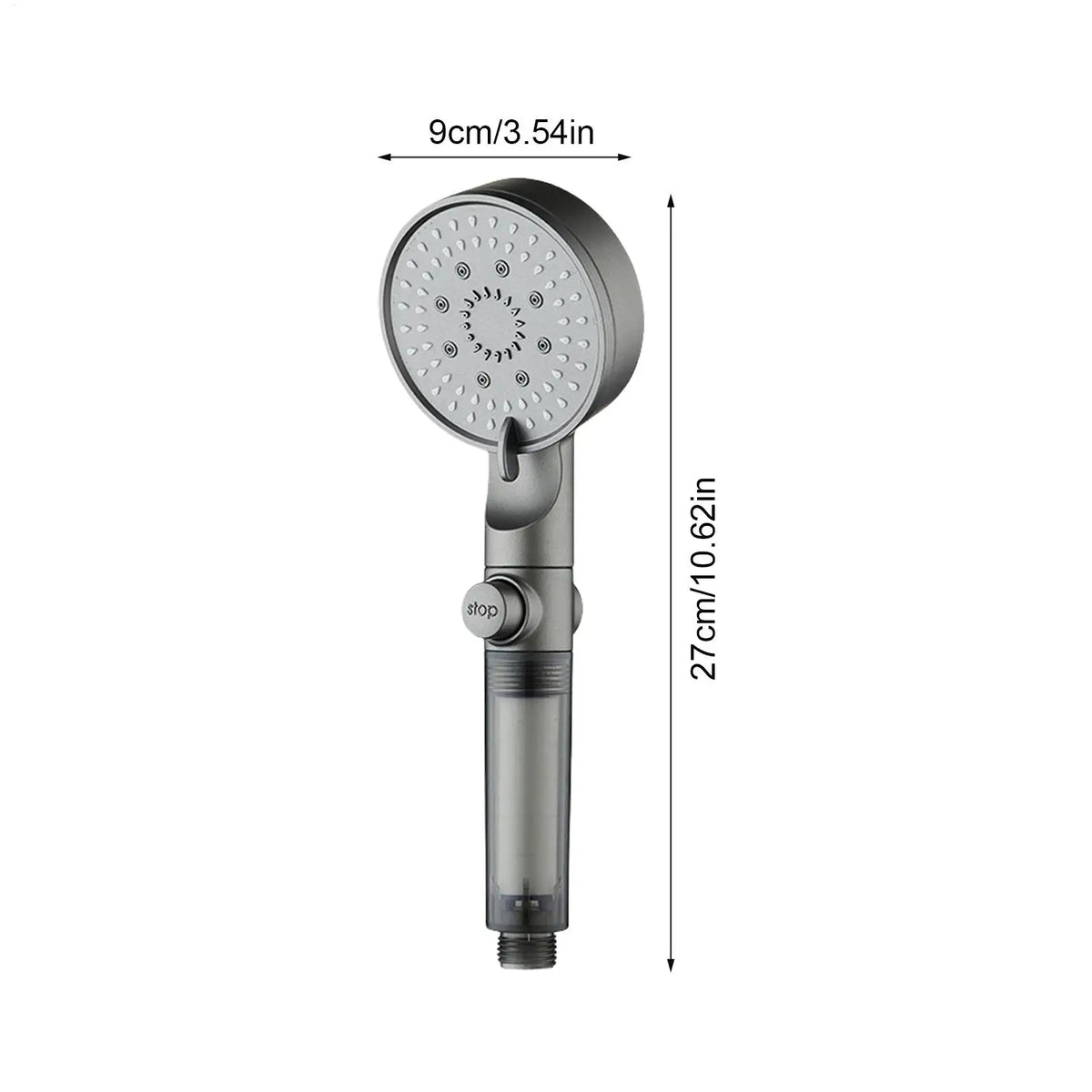 5-Mode Filtered Shower Head High Pressure Adjustable Sprayer