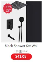 Bakala Black Cold Water Brass Switch Valve Bathtub