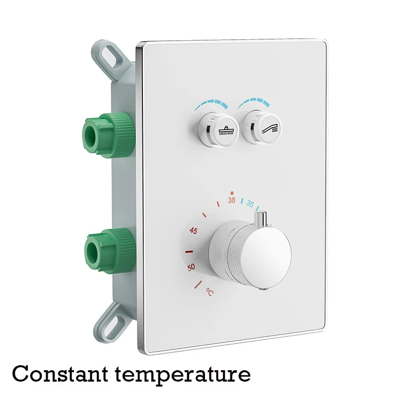 Brass Bathroom Concealed Thermostatic Mixing Valve Wall Mounted