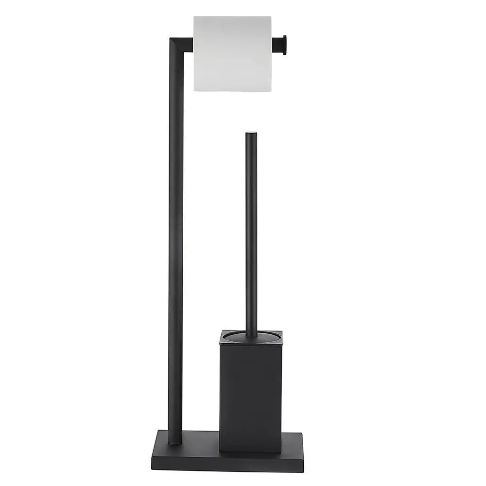 Floor-To-Ceiling Toilet Brush Holder Stainless Steel Toilet
