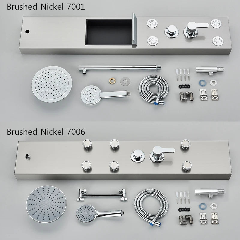 Bathroom Wall Mount Shower Panel Rainfall Shower Head/Massage