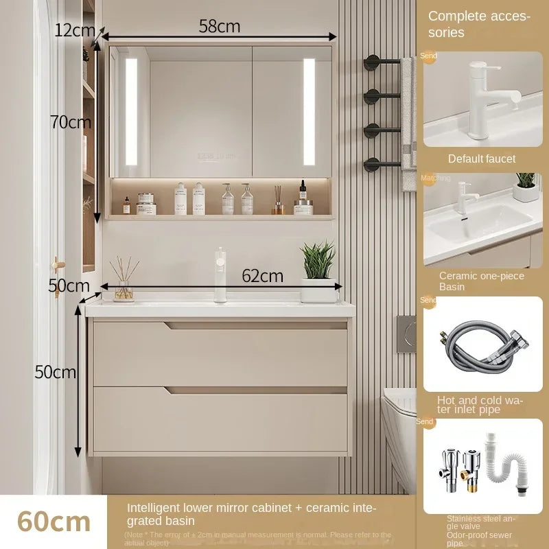 Modern Basin Bathroom Cabinet Combination Sink Minimalist