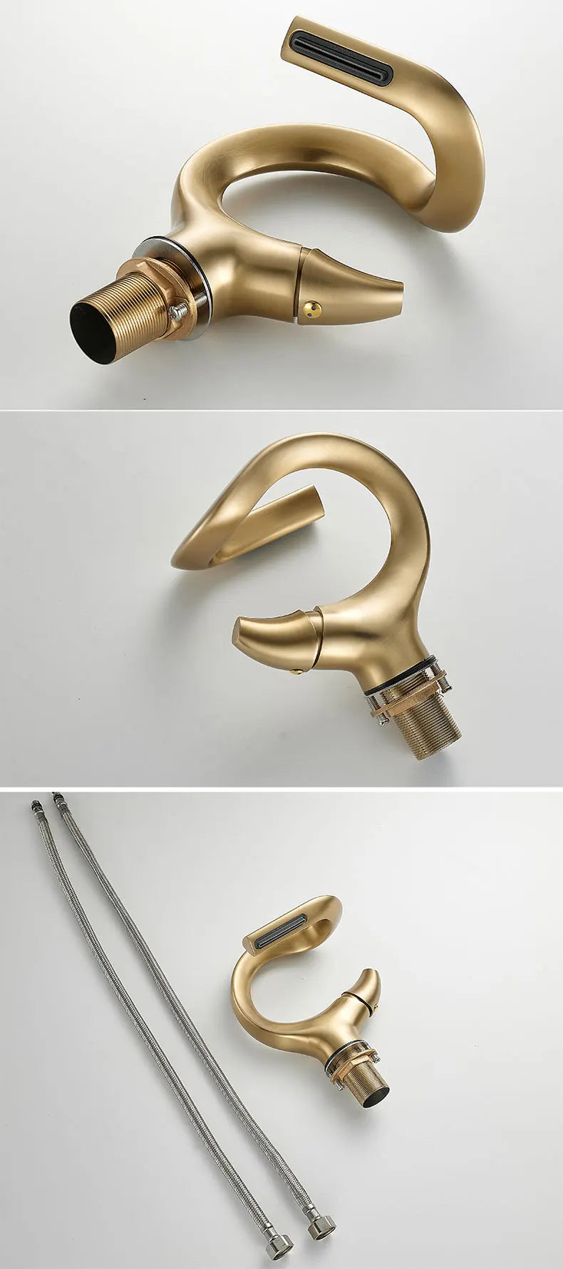 Design Basin Faucet Brass Bathroom Basin Waterfall Cold
