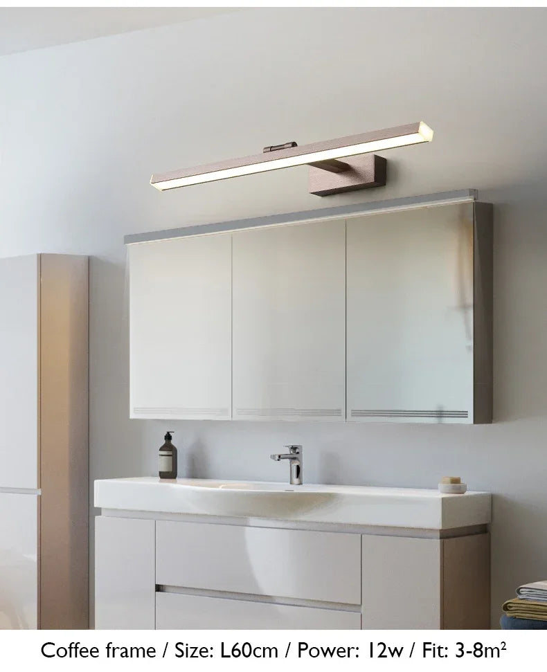 Led Modern Acrylic Wall Lamp White Black Mirror