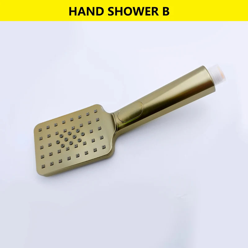 Slide Bar Hand Shower Brushed Matt Gold Functions