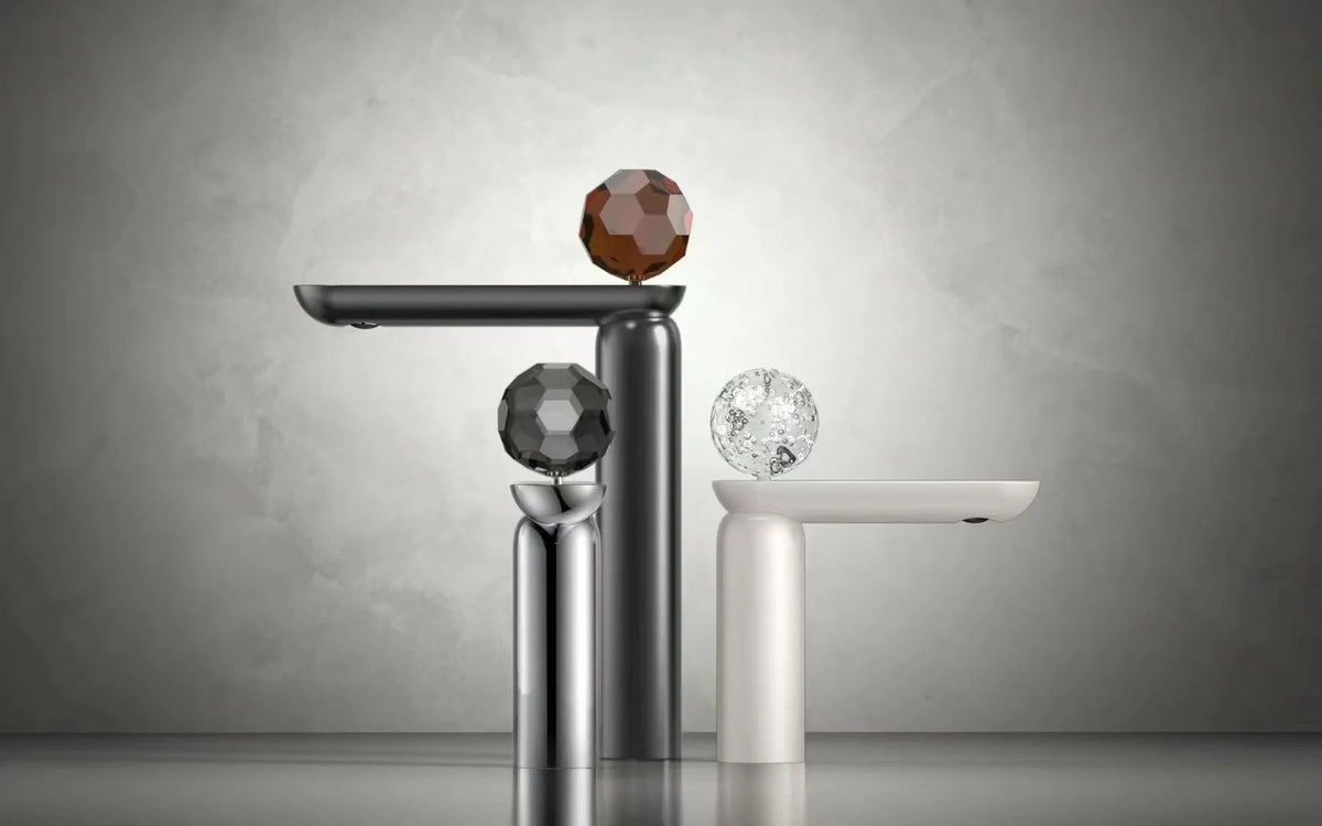Gray Basin Faucet Brass Sink Mixer Tap &