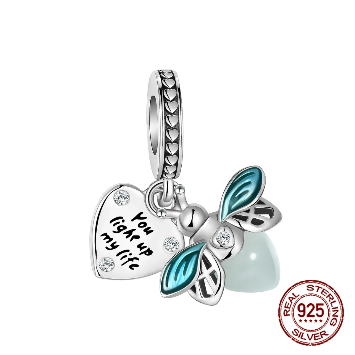 925 Sterling Silver Red Medicine Cabinet Pendant Charms