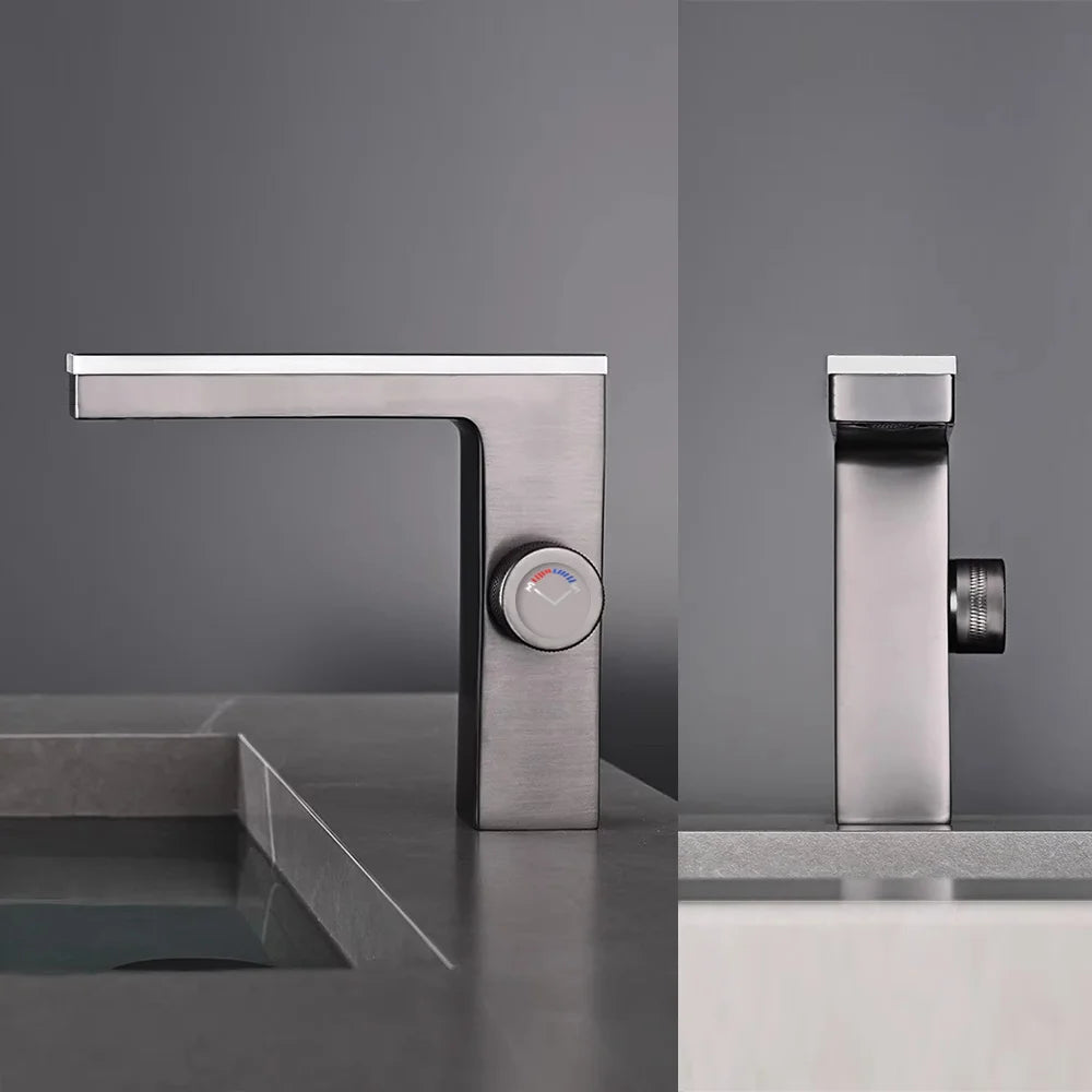 Modern Bathroom Faucet Led Temperature Display Smart Bathroom