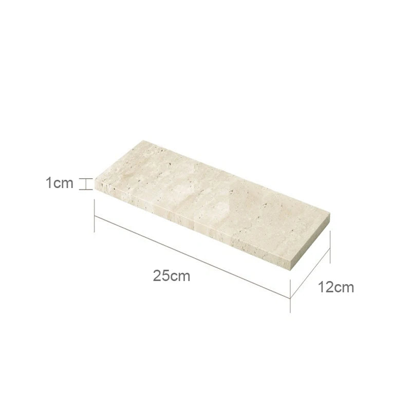 Beige Travertine Bathroom Natural Marble Soap Dispenser Reed