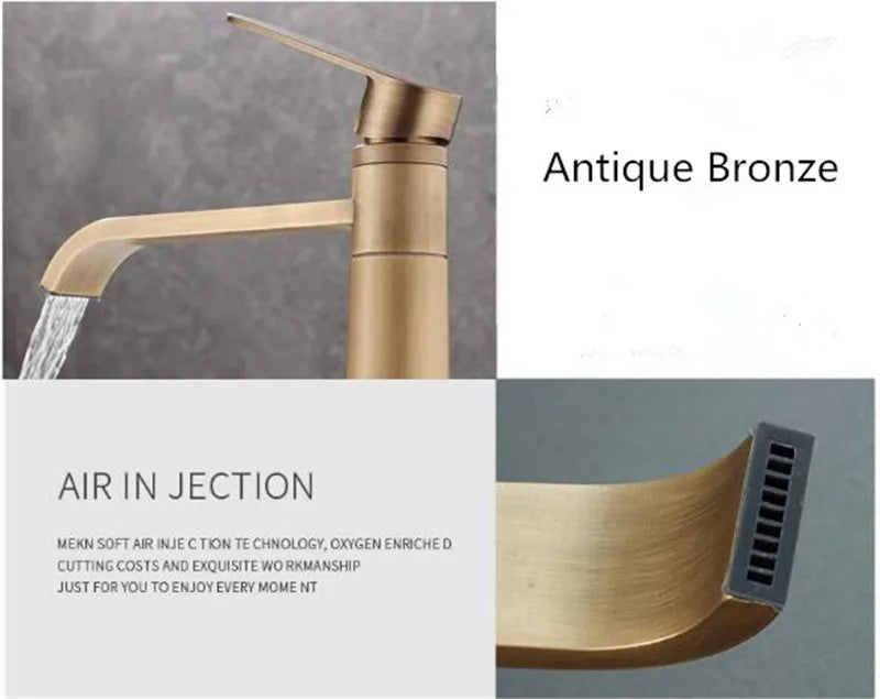Basin Faucets Antique Bronze Bathroom Faucet & Cold