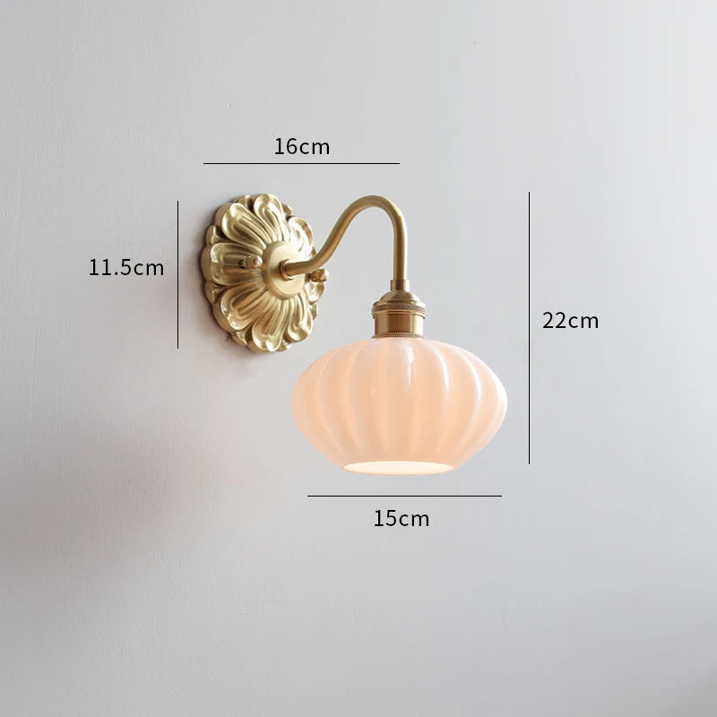 Iwhd Nordic Modern Led Wall Lamps Sconce Copper