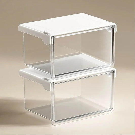 Transparent Pull-Out Storage Drawer No-Punching Installation