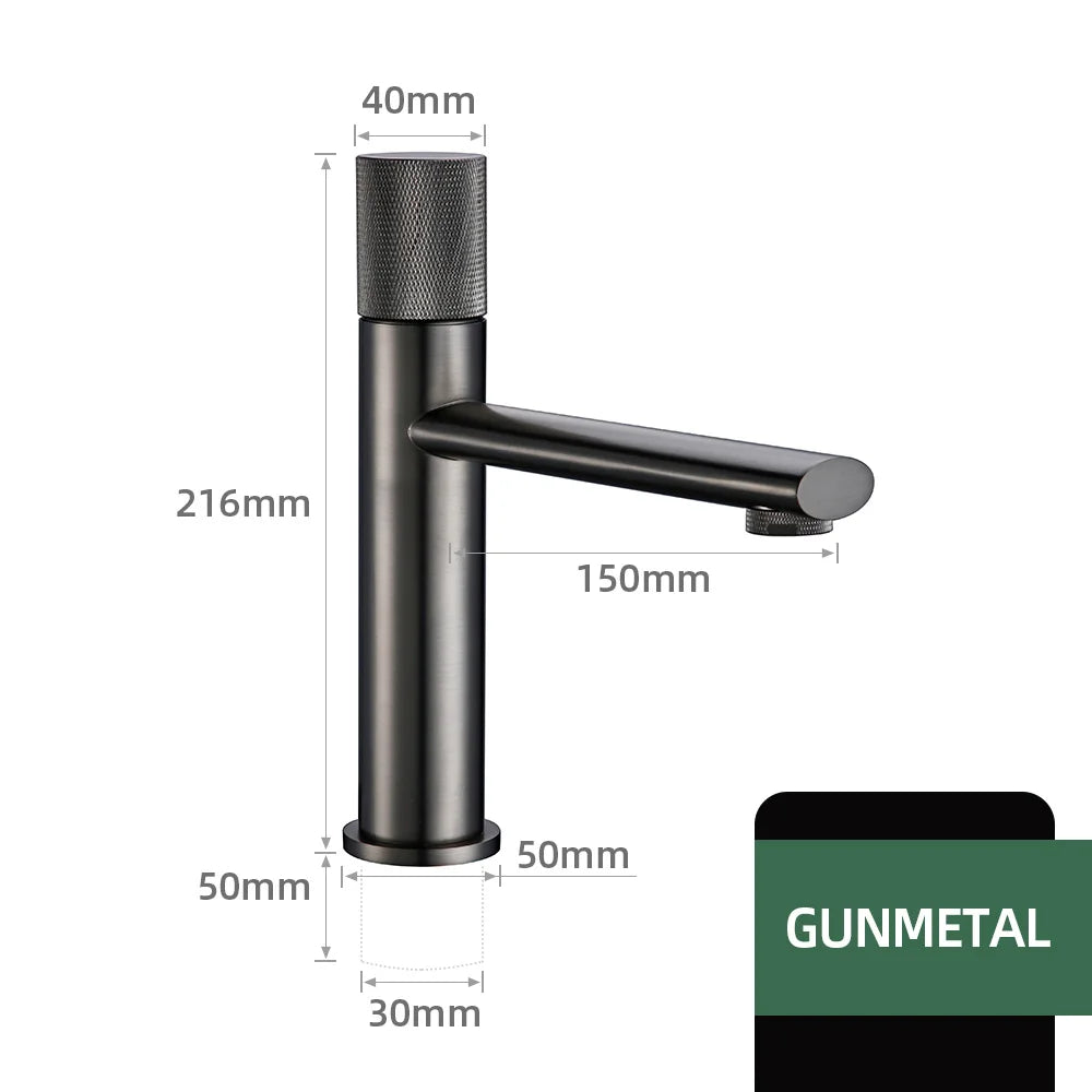 Brushed Rose Gold Bathroom Basin Faucet 100 Brass